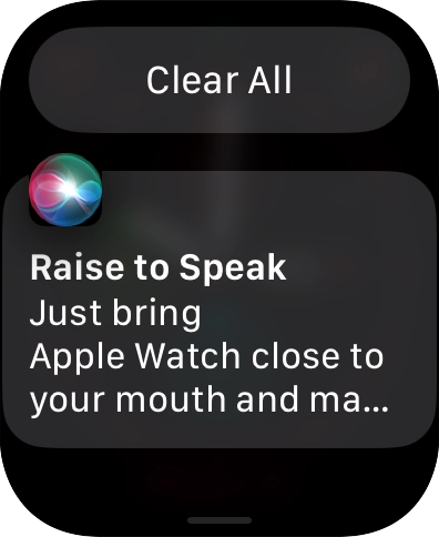 Press the required notification to open it.
