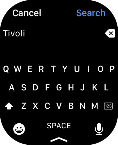 Press the microphone icon to turn on voice input.