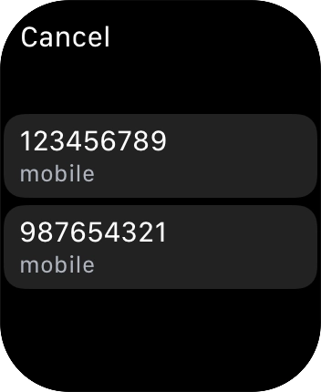 Press the required number.