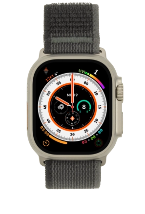 Image 1: Front view of the Apple Watch Ultra