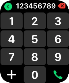 Key in the required number and press the call icon.