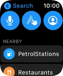 Press the microphone icon to turn on voice input.