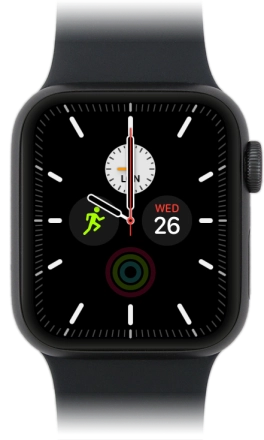Image 1: Front view of the Apple Watch SE