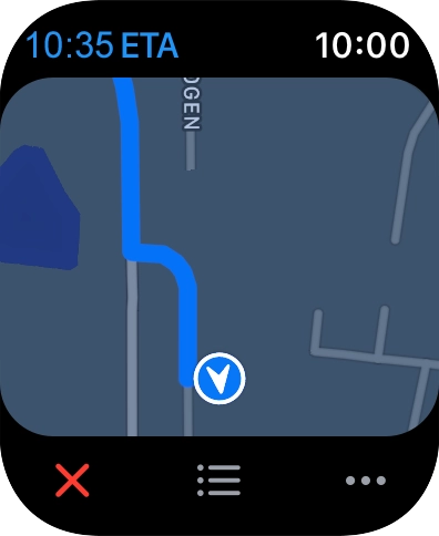 Turn the Digital Crown to zoom in or out on the map.