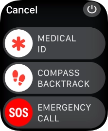 Press the power off icon.