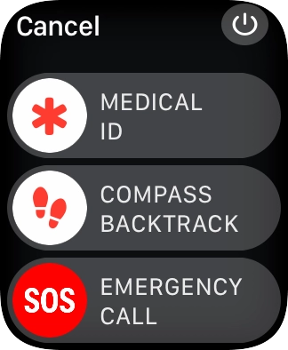 Press the power off icon.