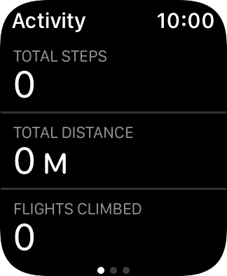 Keep sliding upwards and follow the instructions on the screen to see an activity summary for the current week or to adjust the daily activity goal.
