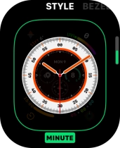 Turn the Digital Crown to change between the different designs.