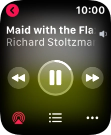 Turn the Digital Crown to select the required volume.