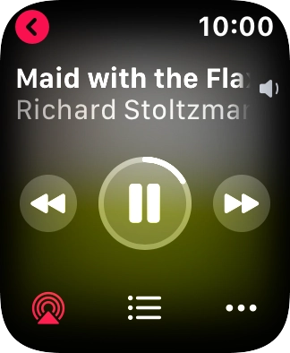 Turn the Digital Crown to select the required volume.