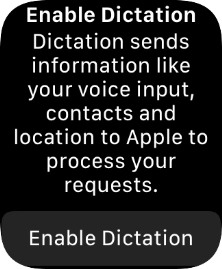 Press Enable Dictation.