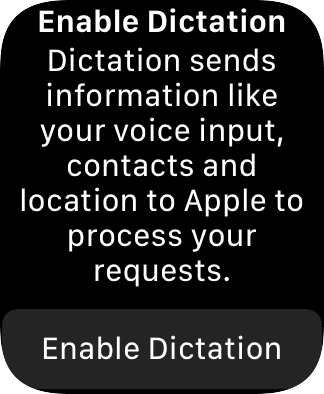 Press Enable Dictation.