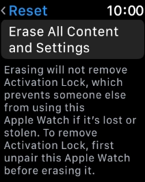Press Erase All Content and Settings. Press Erase All Content and Settings.