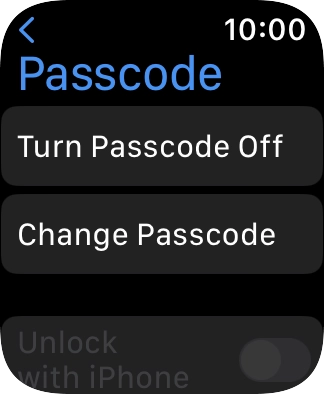 Press Turn Passcode Off and key in the current lock code.