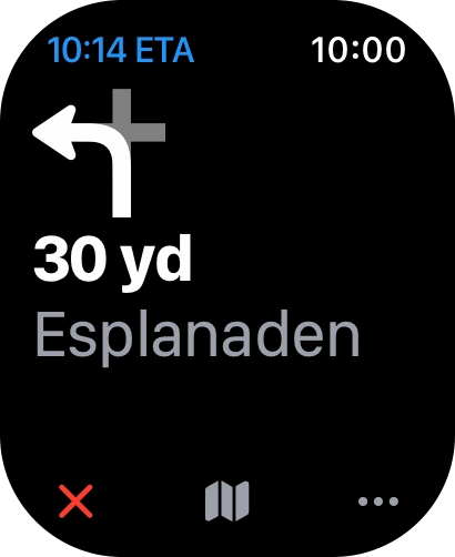 Follow the instructions on the screen to go to the required destination.