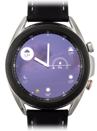 Image 1: Front view of the Samsung Galaxy Watch3