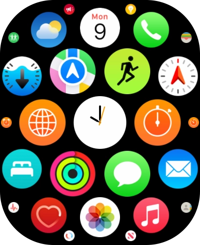 Press the message icon.