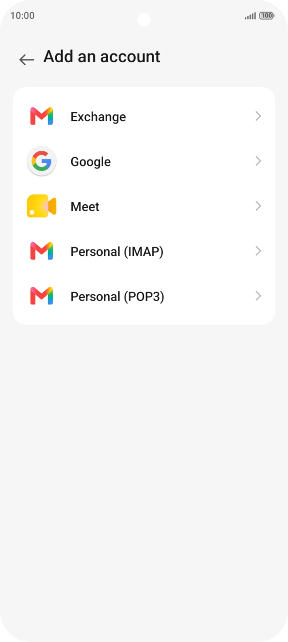 Press Google.