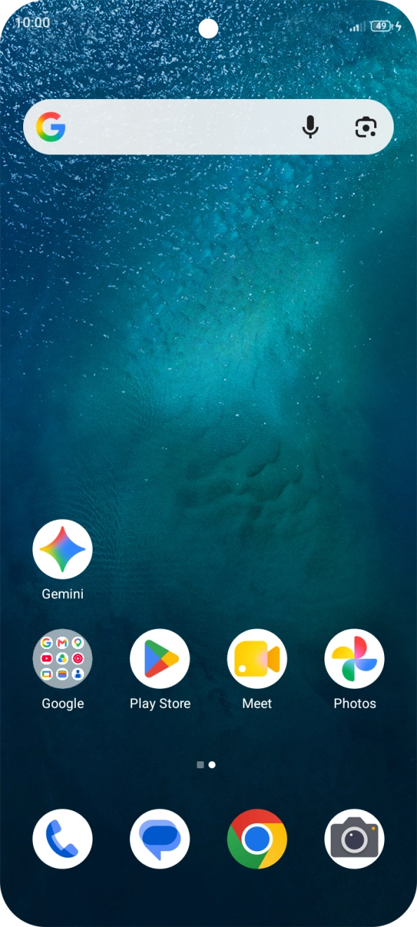 When the battery charging icon is displayed, the battery is charging.