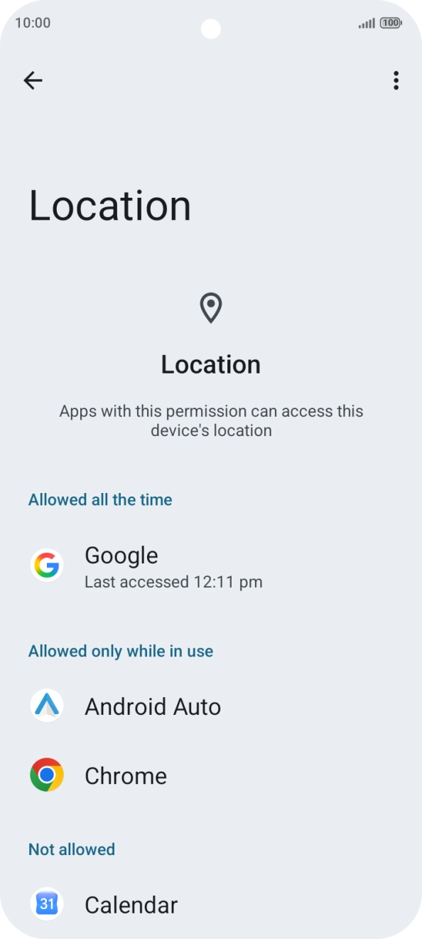 Press the required app. Press the required app.