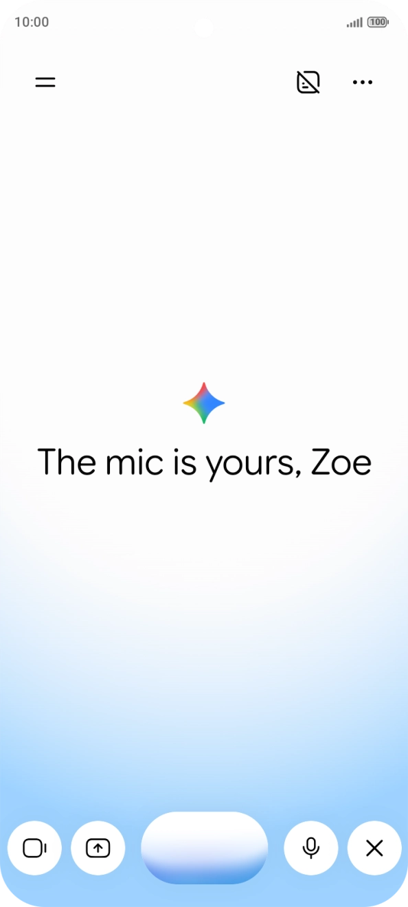 Talk to Gemini about the required topic.