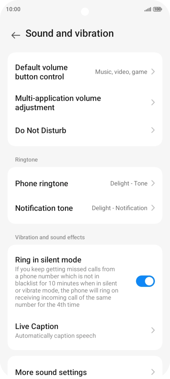 Press Phone ringtone.