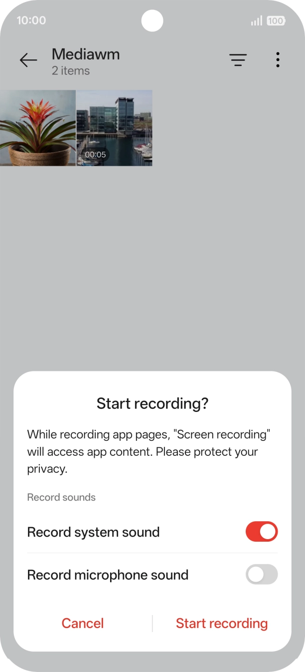 Follow the instructions on the screen to select the required settings.