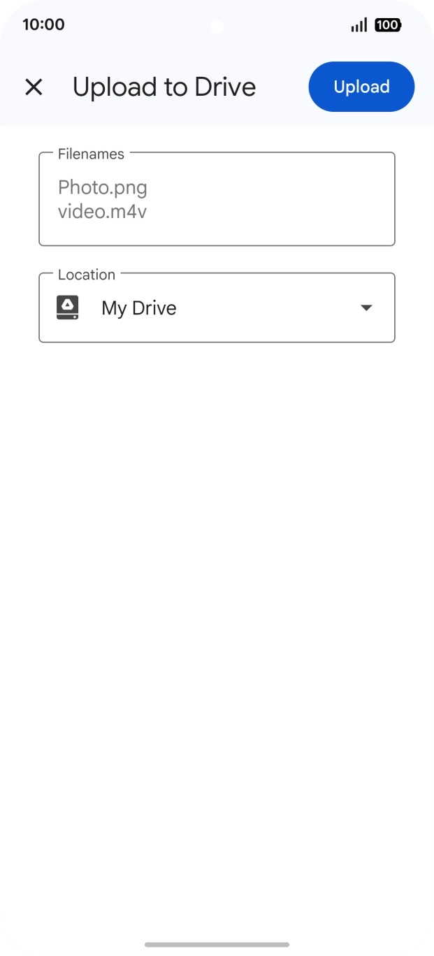 Press the field below 'Location' and go to the required folder. Press the field below 'Location' and go to the required folder.