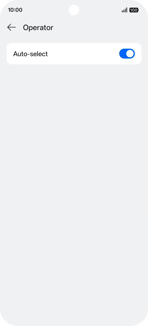 Press the indicator next to 'Auto-select'. Press the indicator next to 'Auto-select'.