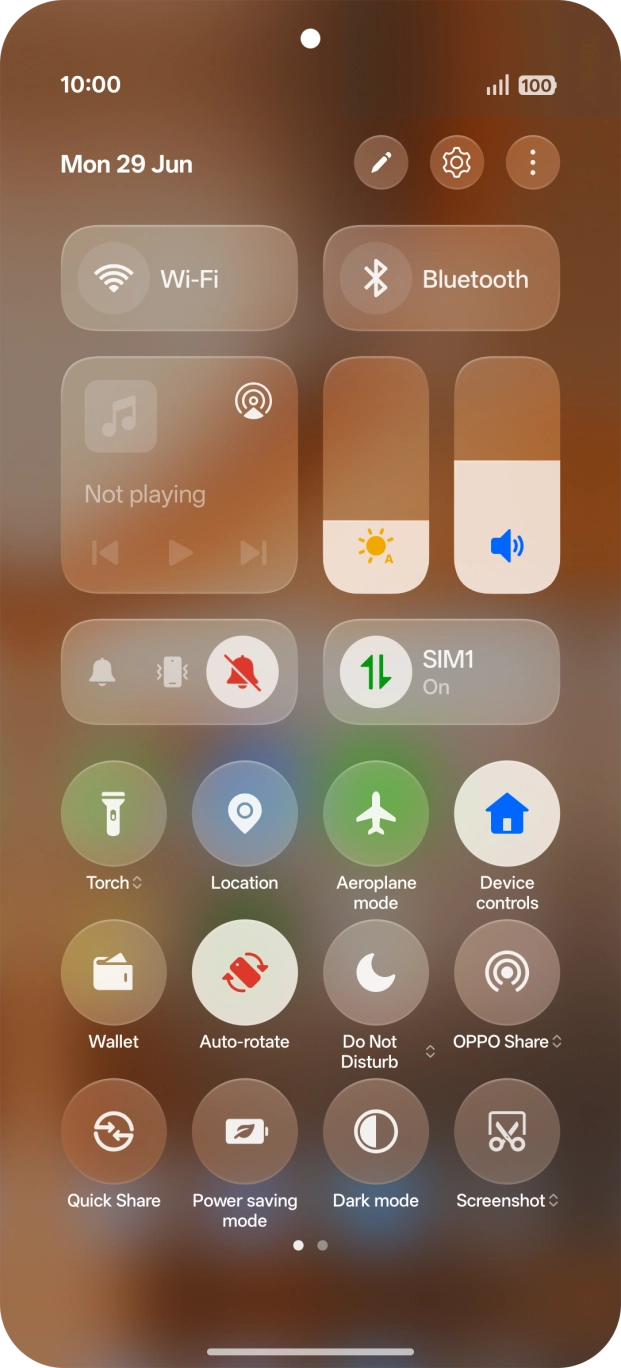 Press the required sound mode to turn off silent mode.