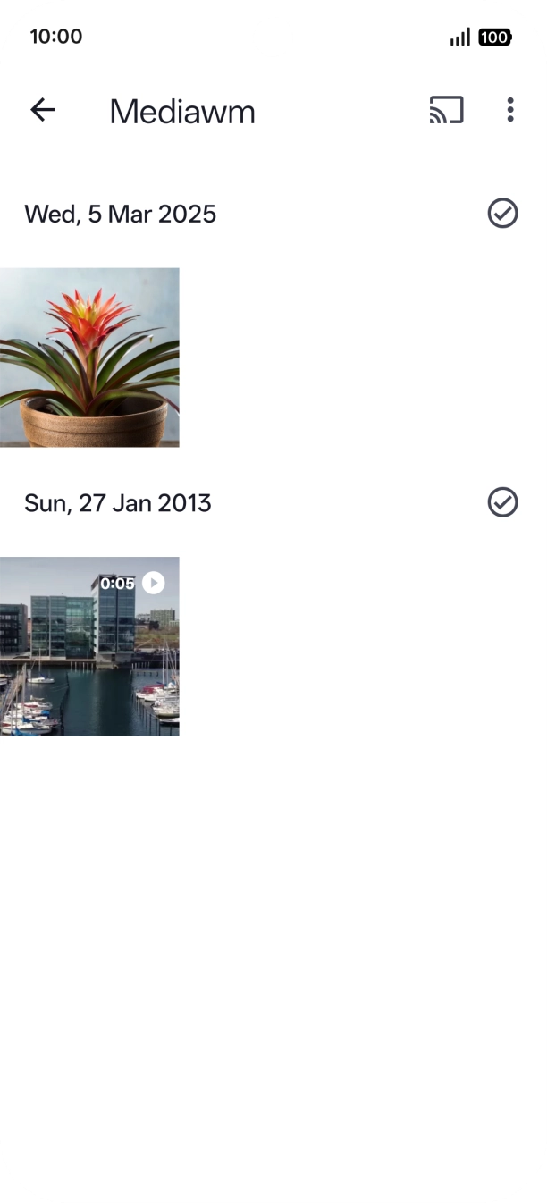 Go to the media content you want to cast from your phone. Go to the media content you want to cast from your phone.
