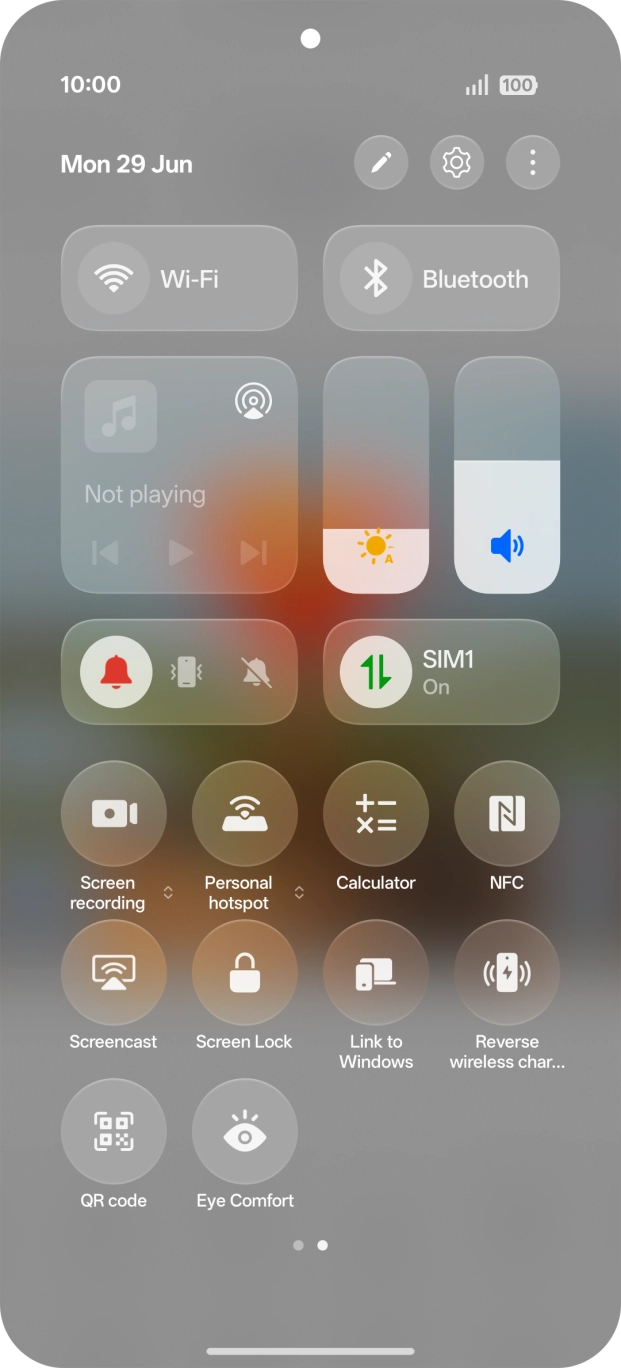 Press the screen recording icon.