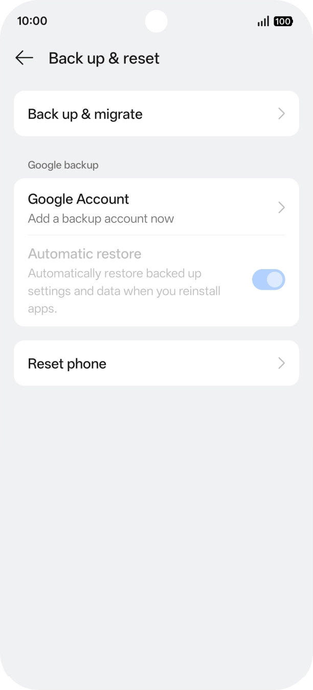 Press Reset phone.