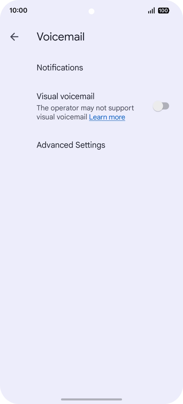 Press Advanced Settings.