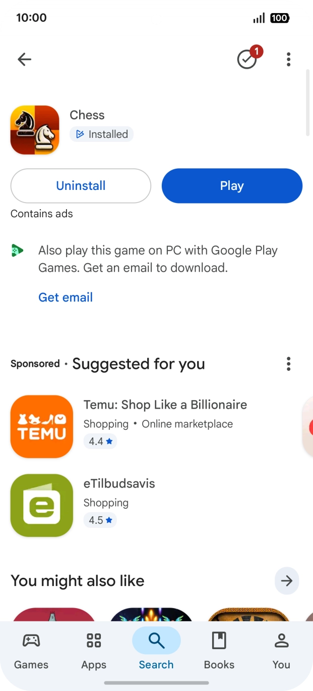 Slide your finger upwards starting from the bottom of the screen to return to the home screen.