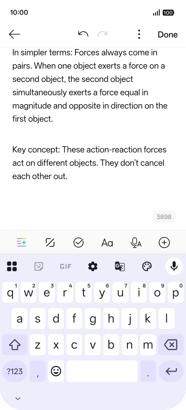 Press the AI icon. Press the AI icon.