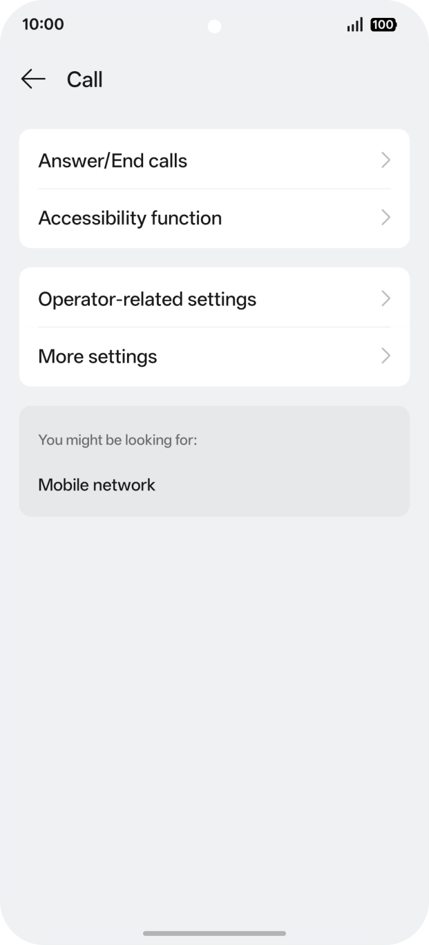 Press Operator-related settings.