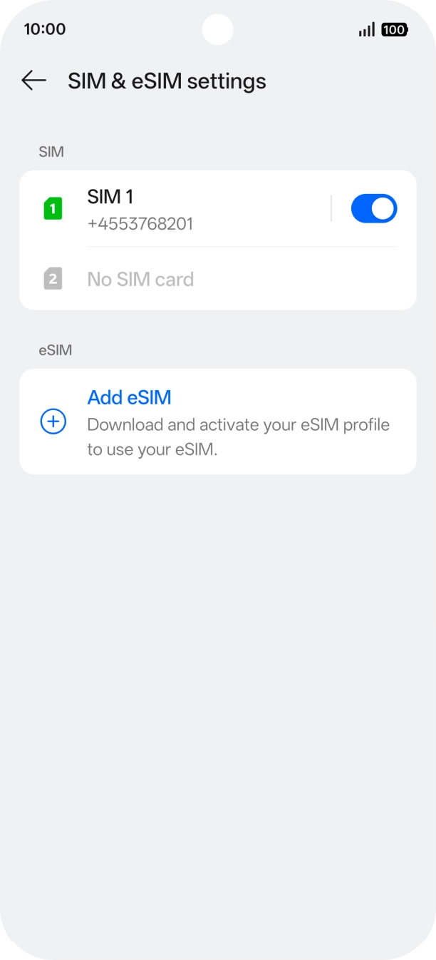Press Add eSIM.