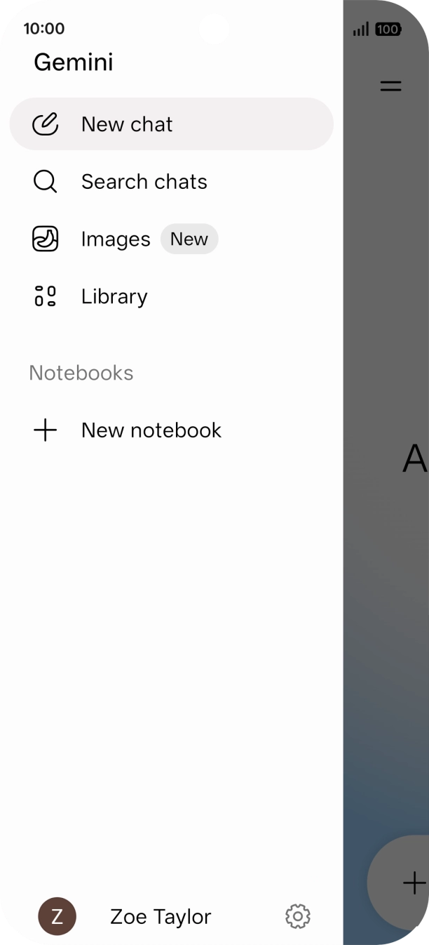 Press the profile icon. Press the profile icon.