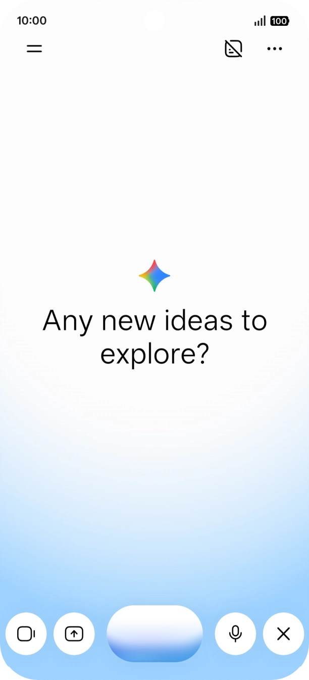Talk to Gemini about the required topic. Talk to Gemini about the required topic.