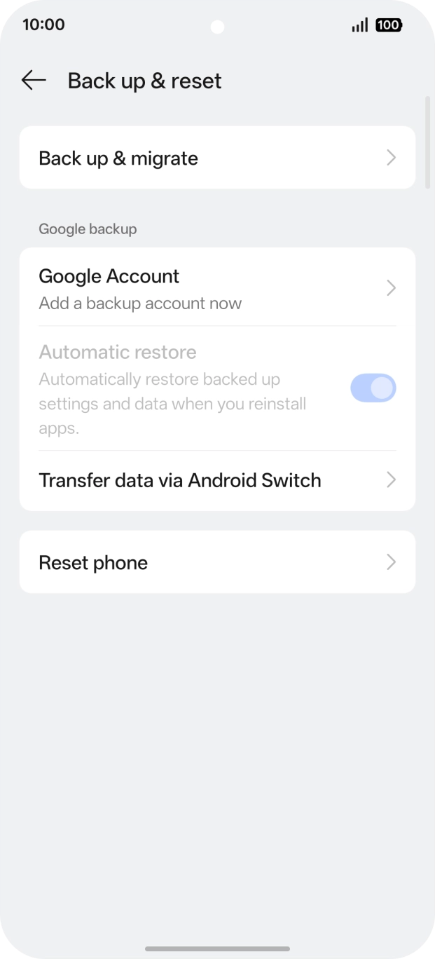 Press Reset phone.