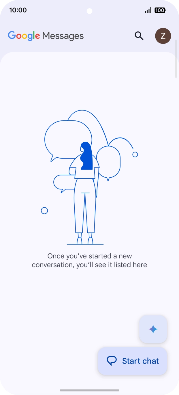 Press the profile icon.