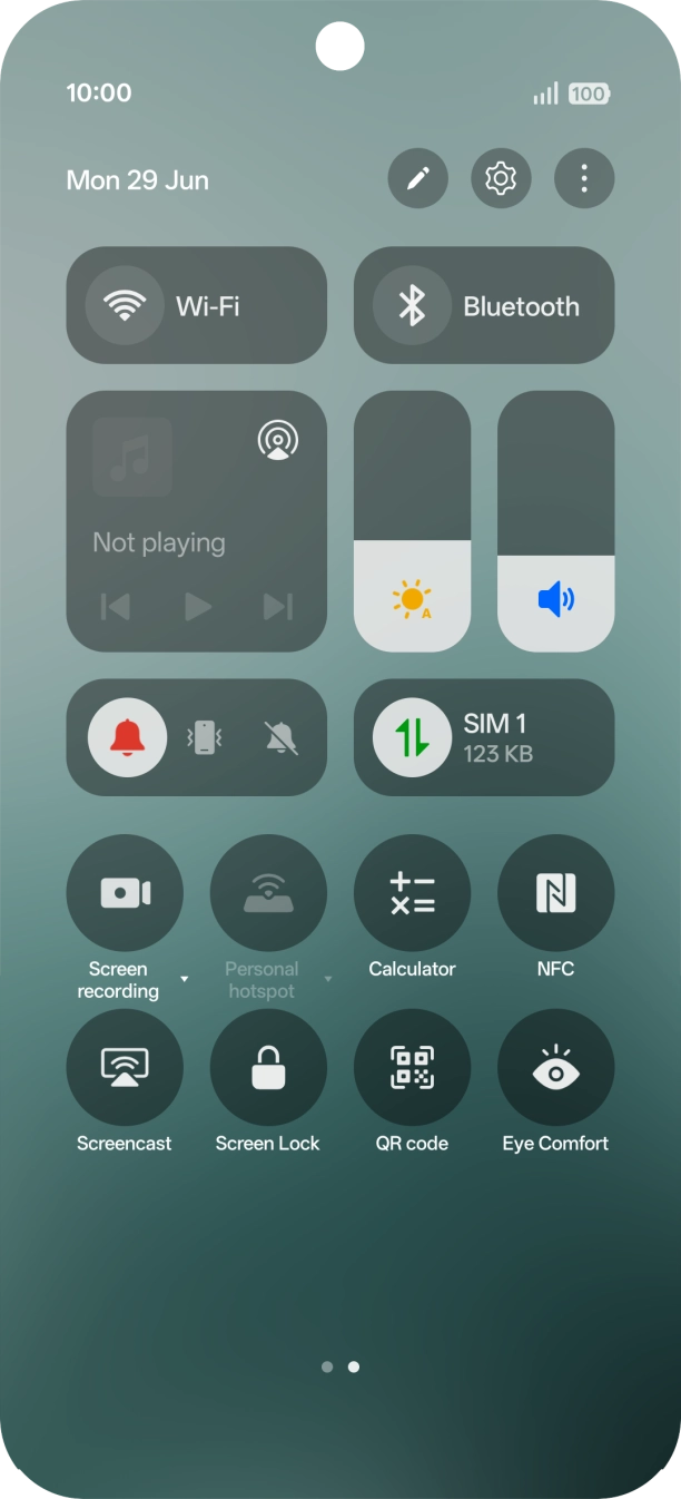 Press the screen recording icon.