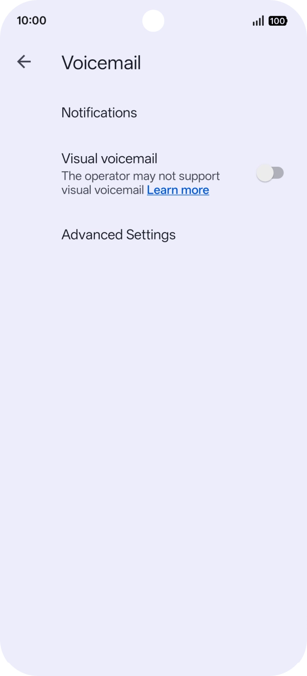 Press Advanced Settings.