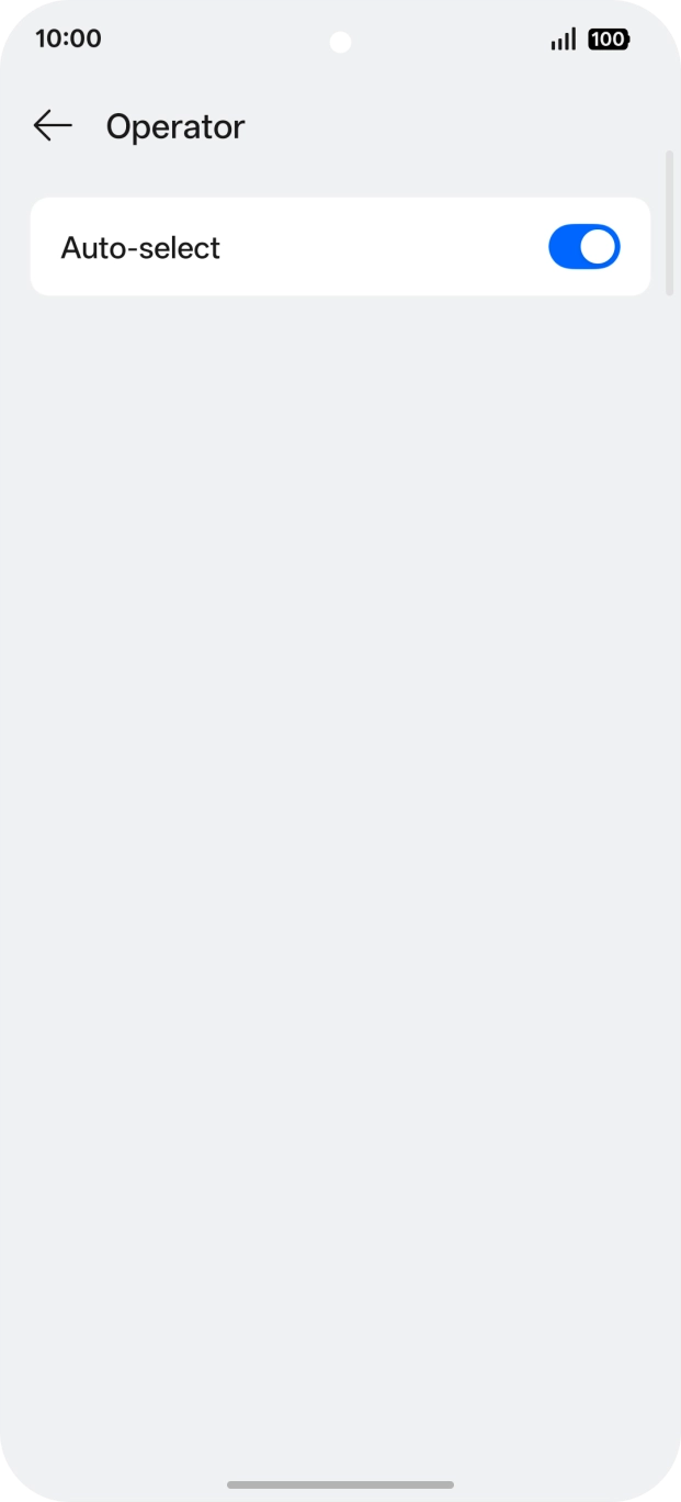 Press the indicator next to 'Auto-select'. Press the indicator next to 'Auto-select'.