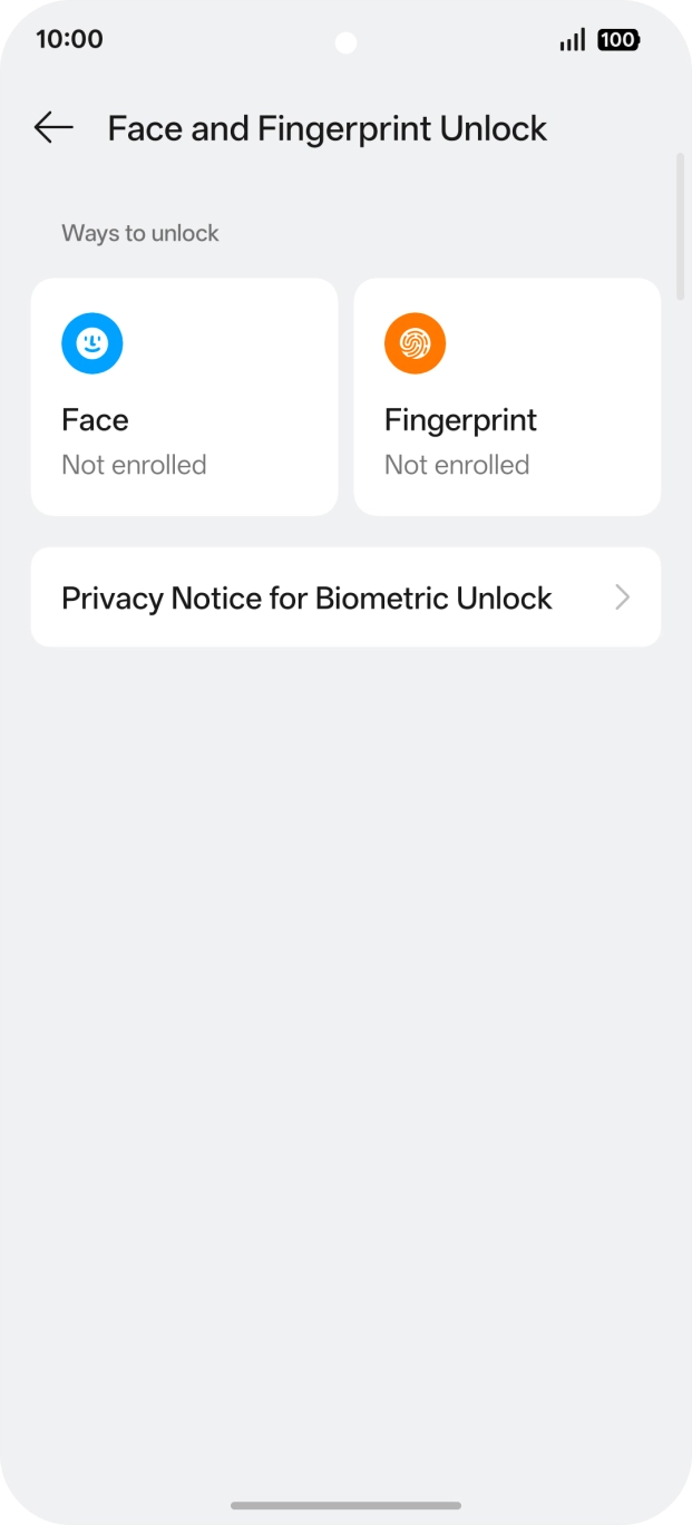 Press Fingerprint. Press Fingerprint.