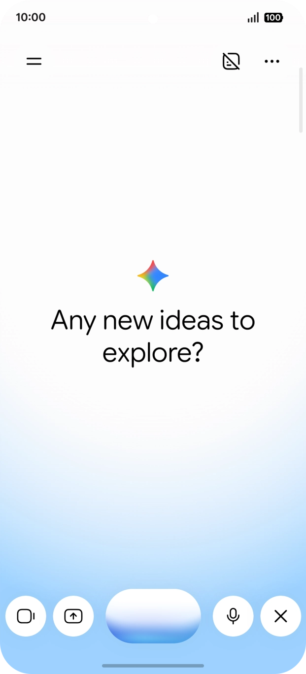 Talk to Gemini about the required topic.