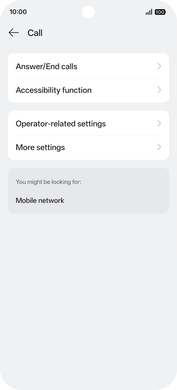Press Operator-related settings.