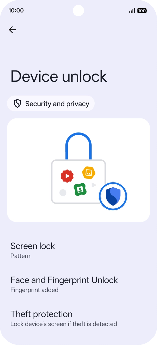 Press Screen lock and key in the additional lock code you created earlier. Press Screen lock and key in the additional lock code you created earlier.