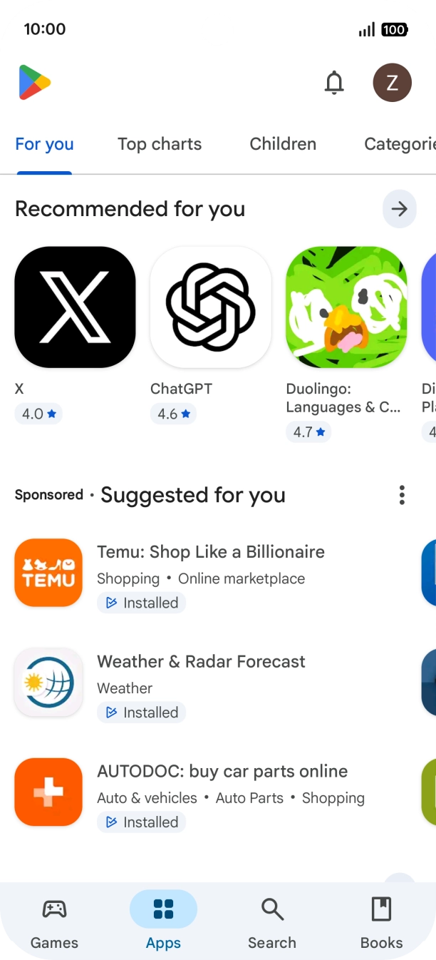 Press Search.